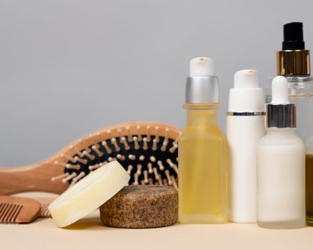 Natural cosmetics for face and body skin care, hair. Plastic-free, eco-friendly packaging